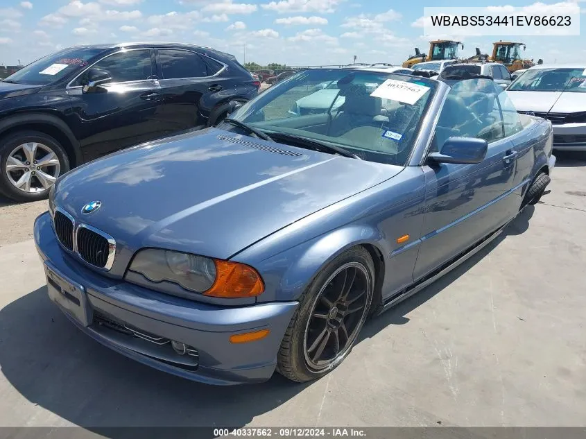 2001 BMW 330Ci VIN: WBABS53441EV86623 Lot: 40337562