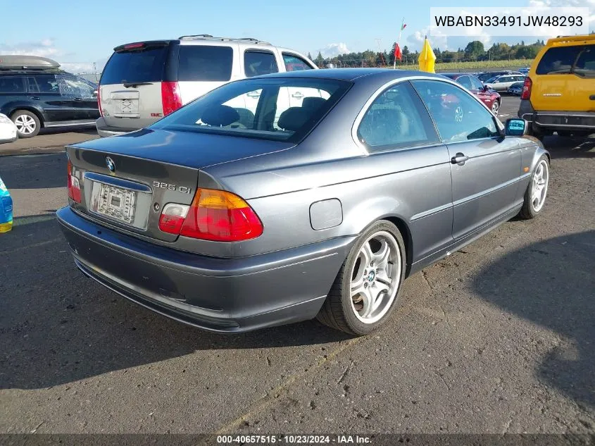 2001 BMW 325Ci VIN: WBABN33491JW48293 Lot: 40657515