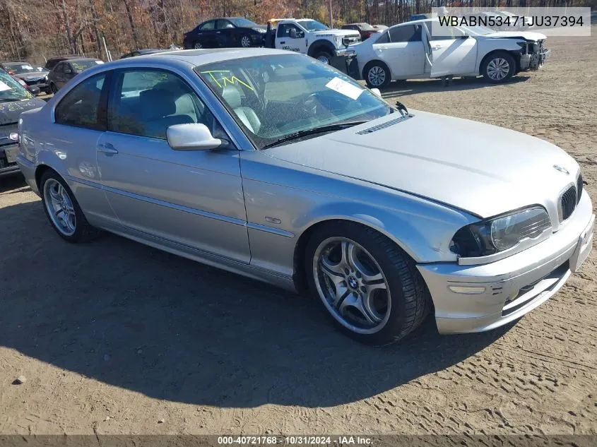 2001 BMW 330Ci VIN: WBABN53471JU37394 Lot: 40721768