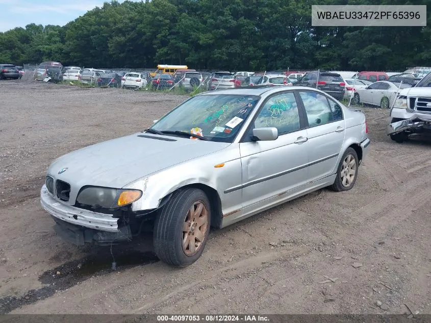 2002 BMW 325Xi VIN: WBAEU33472PF65396 Lot: 40097053