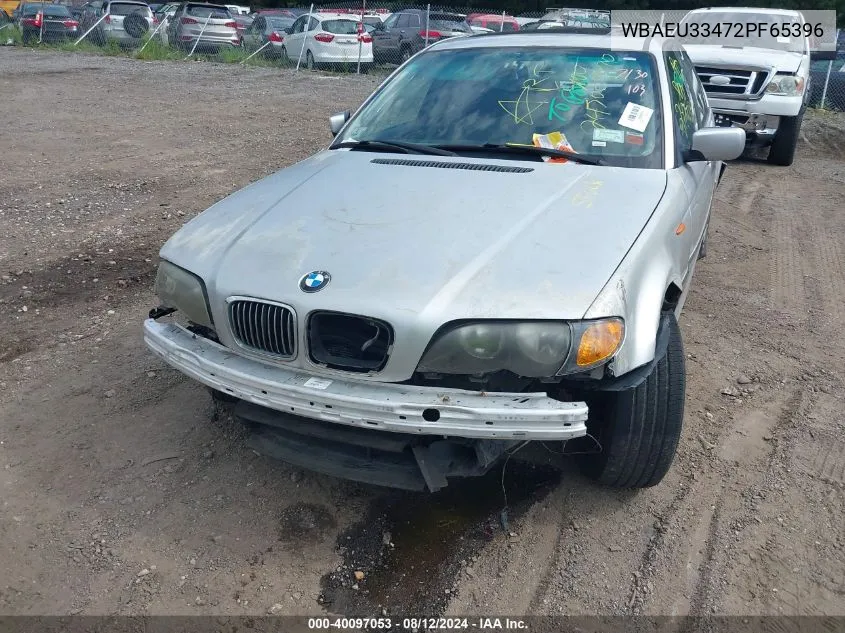 2002 BMW 325Xi VIN: WBAEU33472PF65396 Lot: 40097053