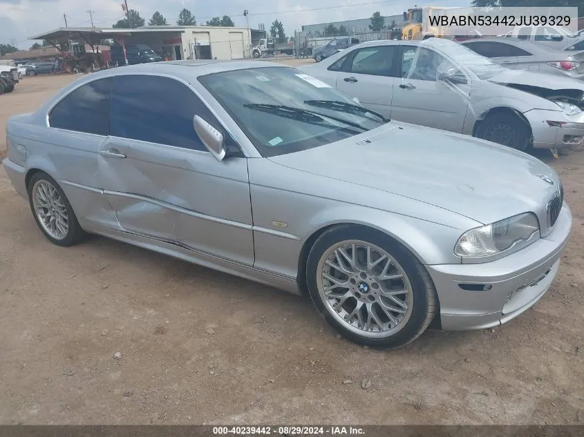 WBABN53442JU39329 2002 BMW 330Ci