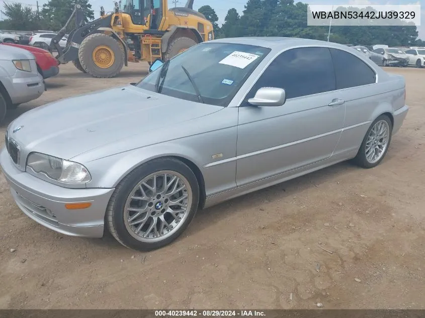 WBABN53442JU39329 2002 BMW 330Ci