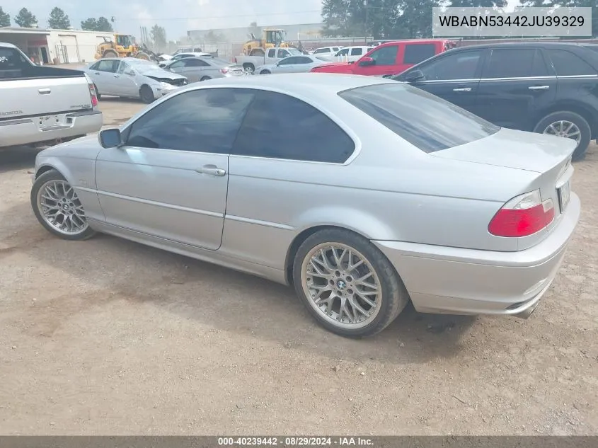 WBABN53442JU39329 2002 BMW 330Ci