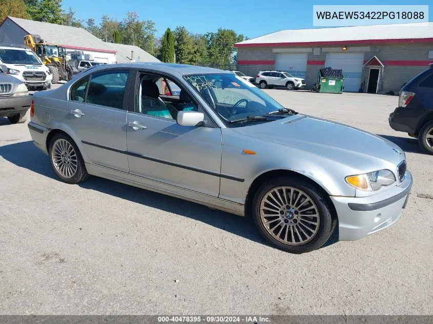 2002 BMW 330Xi VIN: WBAEW53422PG18088 Lot: 40478395