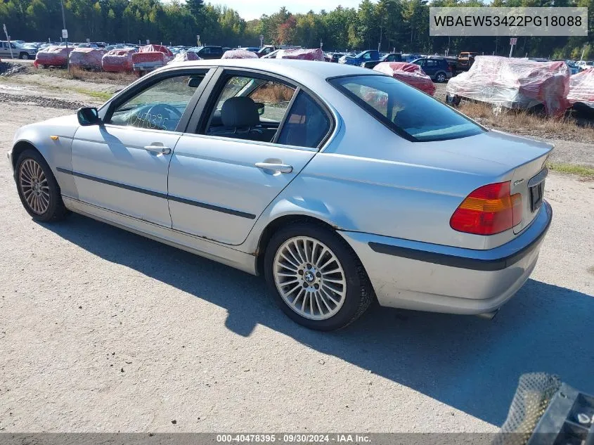 2002 BMW 330Xi VIN: WBAEW53422PG18088 Lot: 40478395