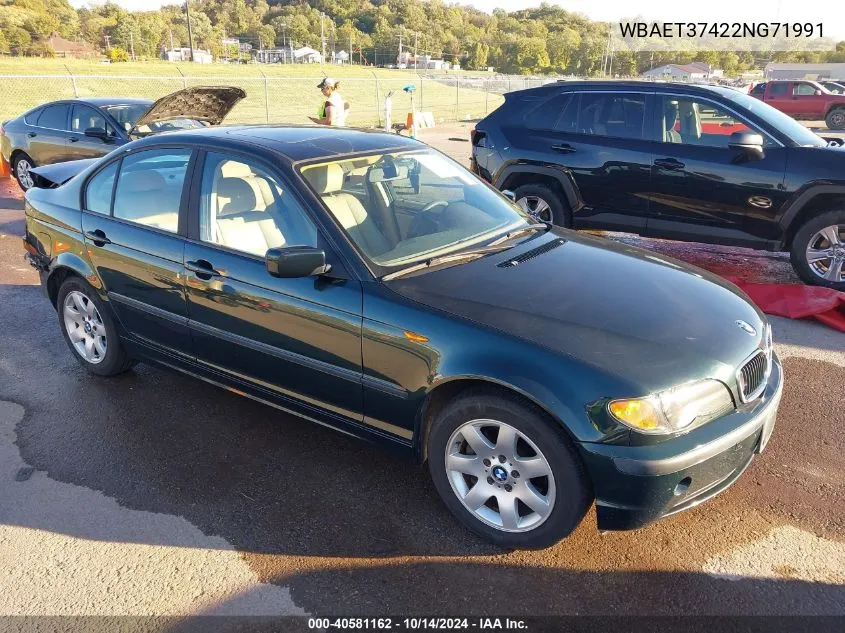 2002 BMW 325I VIN: WBAET37422NG71991 Lot: 40581162