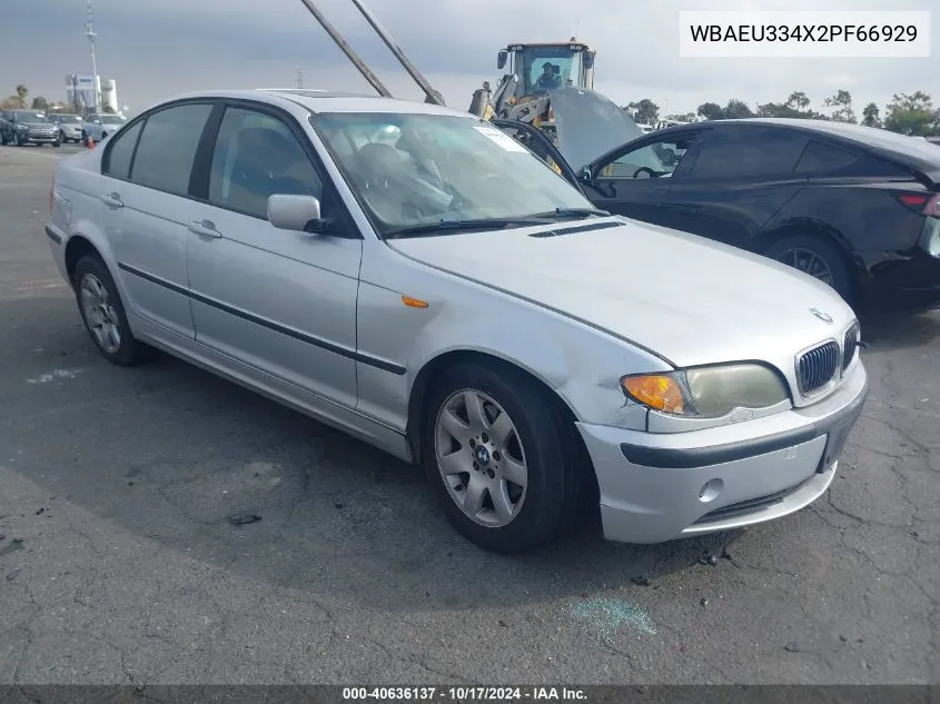 2002 BMW 325Xi VIN: WBAEU334X2PF66929 Lot: 40636137