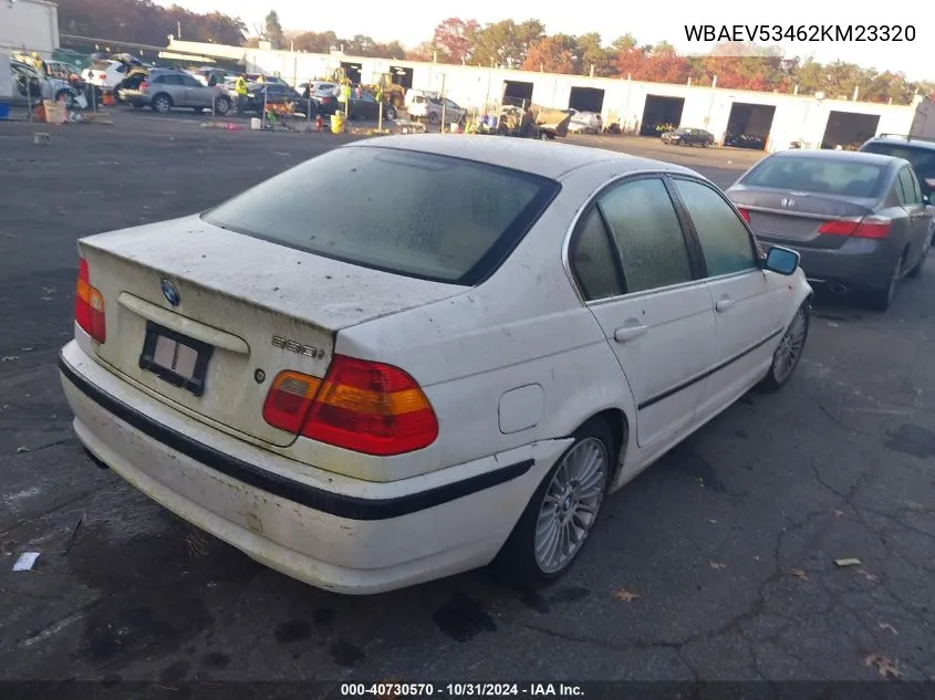 2002 BMW 330I VIN: WBAEV53462KM23320 Lot: 40730570