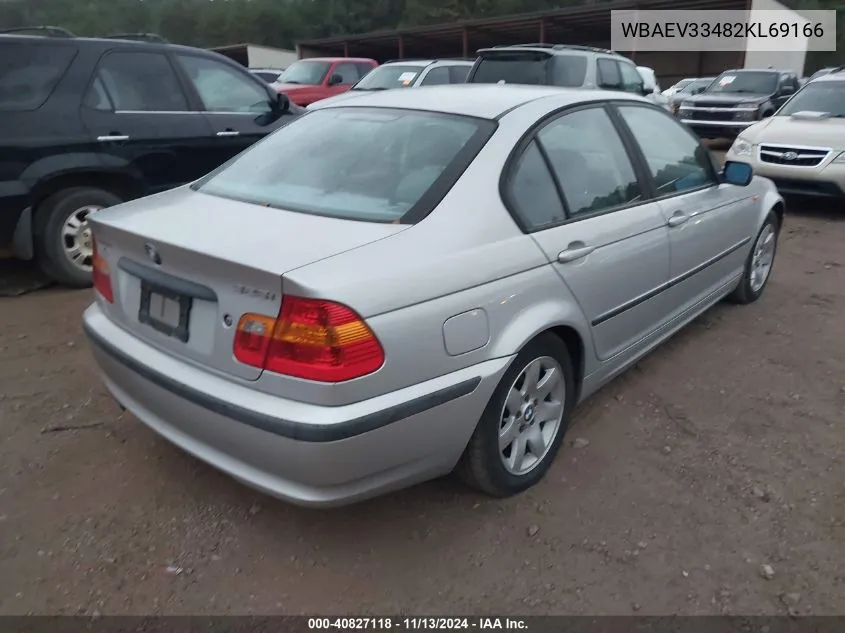 2002 BMW 325I VIN: WBAEV33482KL69166 Lot: 40827118