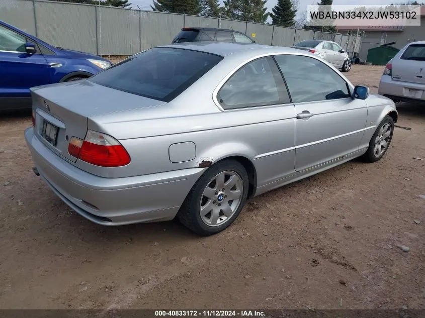 WBABN334X2JW53102 2002 BMW 325Ci