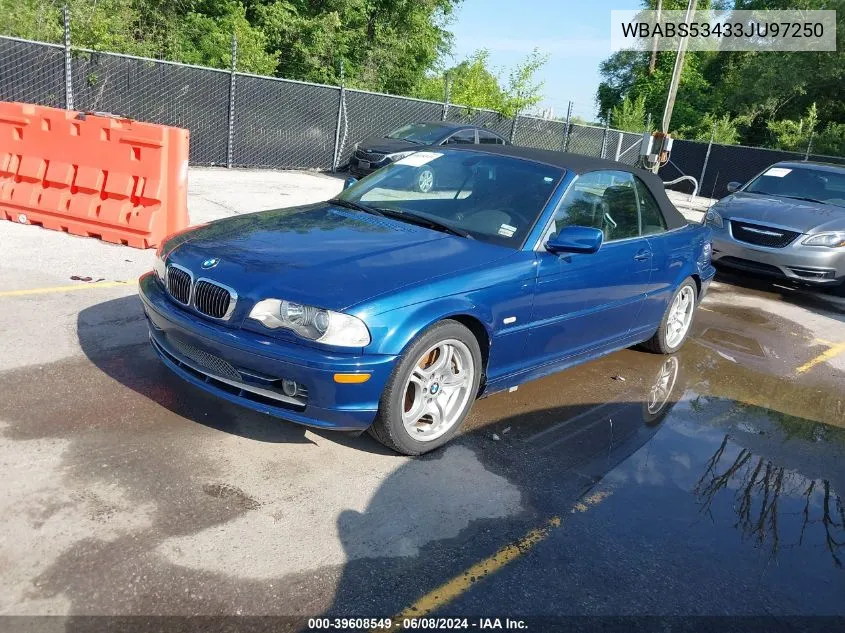 WBABS53433JU97250 2003 BMW 330Ci