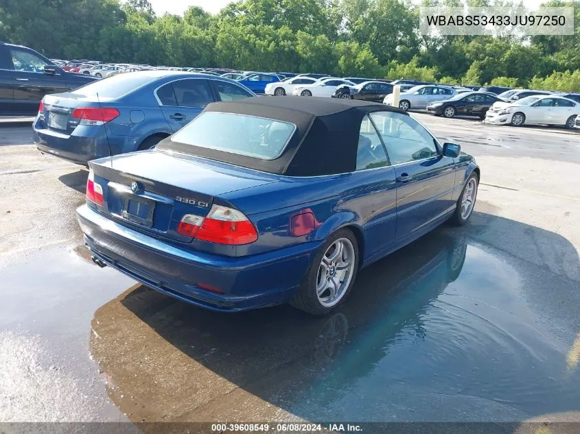 WBABS53433JU97250 2003 BMW 330Ci