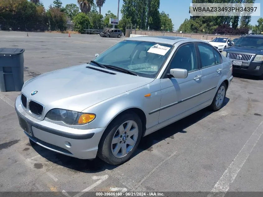 WBAAZ33493PH34397 2003 BMW 325I