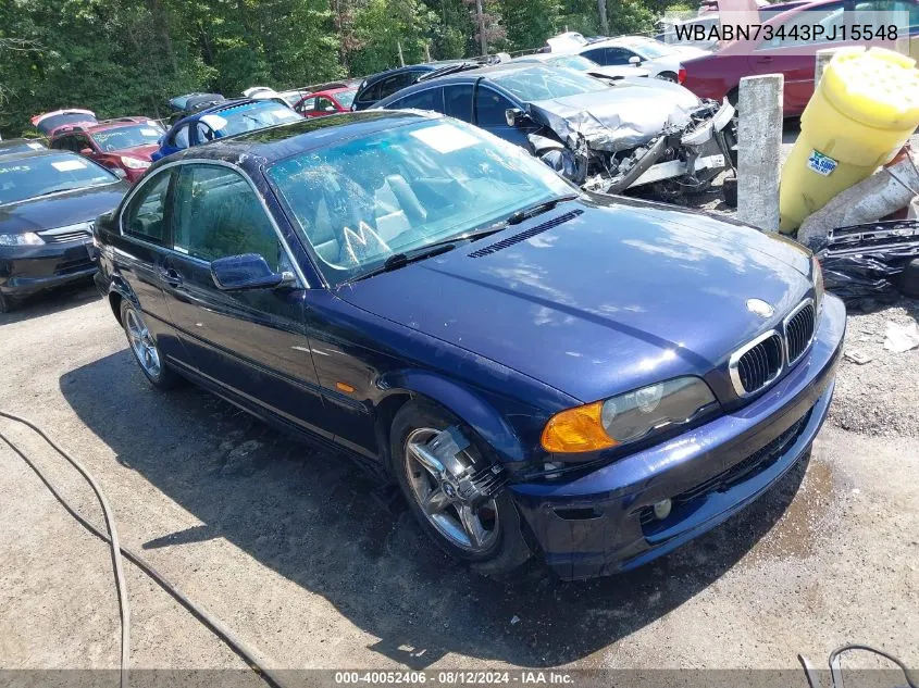 WBABN73443PJ15548 2003 BMW 325Ci