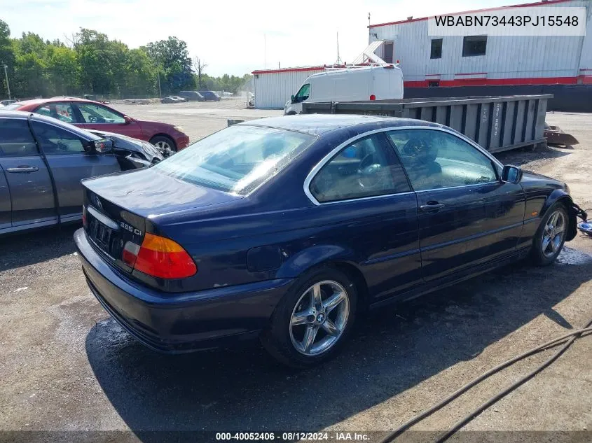 WBABN73443PJ15548 2003 BMW 325Ci