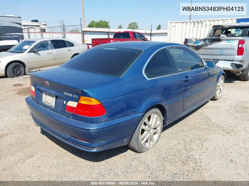 WBABN53483PH04125 2003 BMW 330Ci