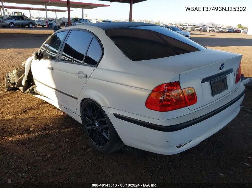 WBAET37493NJ25302 2003 BMW 325I