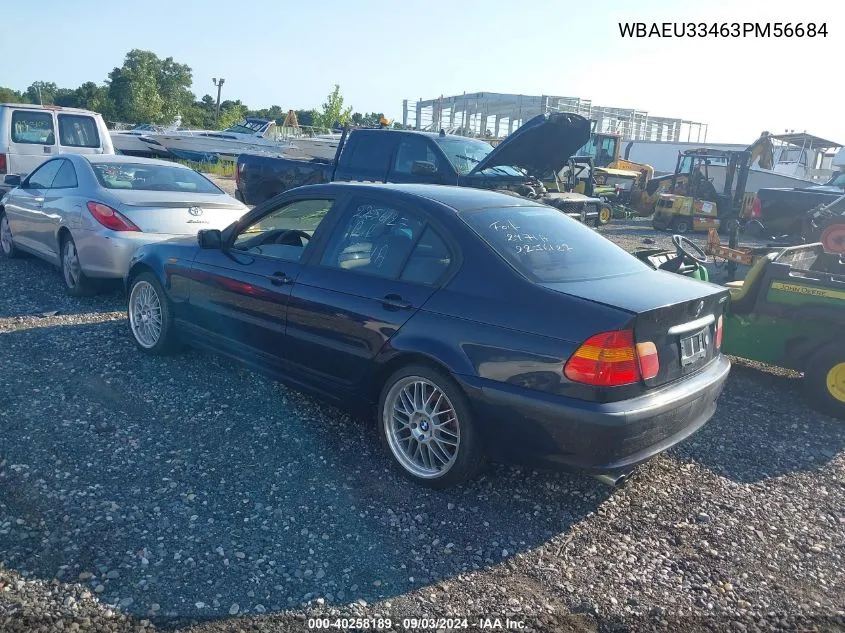 2003 BMW 325Xi VIN: WBAEU33463PM56684 Lot: 40258189