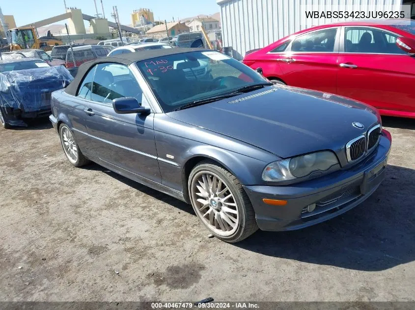 2003 BMW 330Ci VIN: WBABS53423JU96235 Lot: 40467479