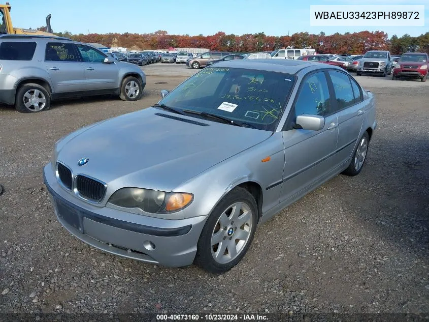 2003 BMW 325Xi VIN: WBAEU33423PH89872 Lot: 40673160