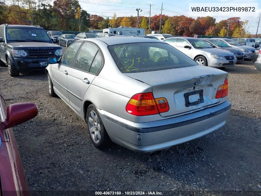 2003 BMW 325Xi VIN: WBAEU33423PH89872 Lot: 40673160