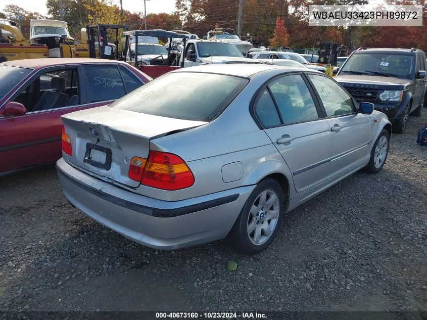 2003 BMW 325Xi VIN: WBAEU33423PH89872 Lot: 40673160