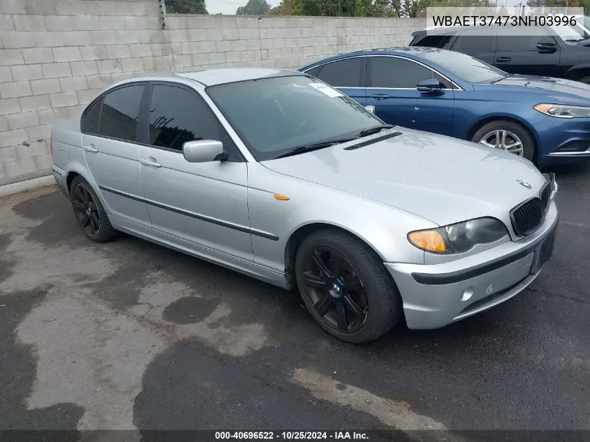 WBAET37473NH03996 2003 BMW 325I