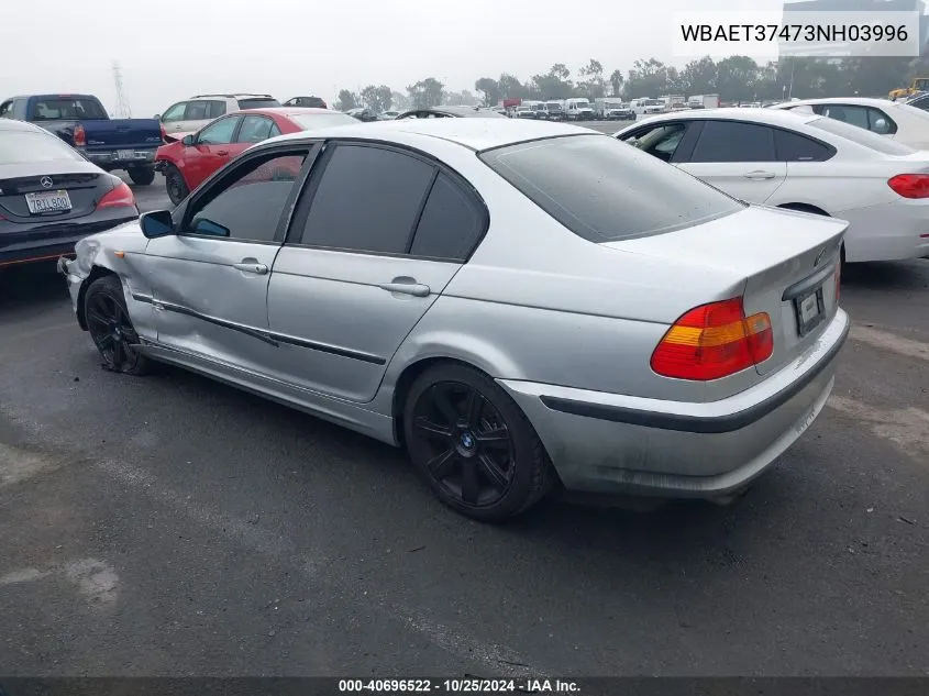 WBAET37473NH03996 2003 BMW 325I