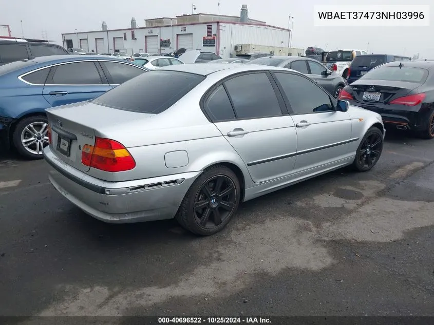 WBAET37473NH03996 2003 BMW 325I