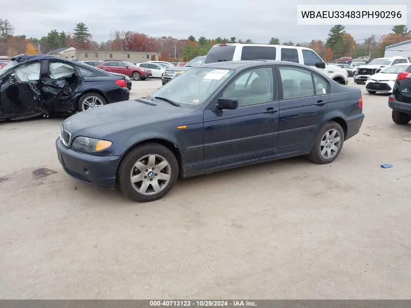 2003 BMW 325Xi VIN: WBAEU33483PH90296 Lot: 40713123