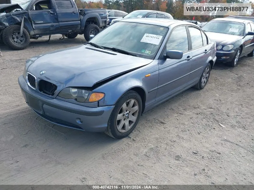 2003 BMW 325Xi VIN: WBAEU33473PH88877 Lot: 40742116