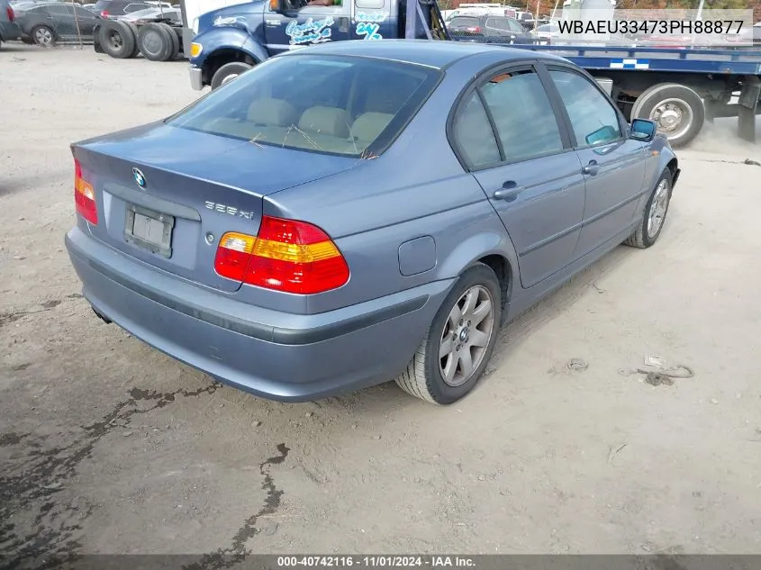 2003 BMW 325Xi VIN: WBAEU33473PH88877 Lot: 40742116