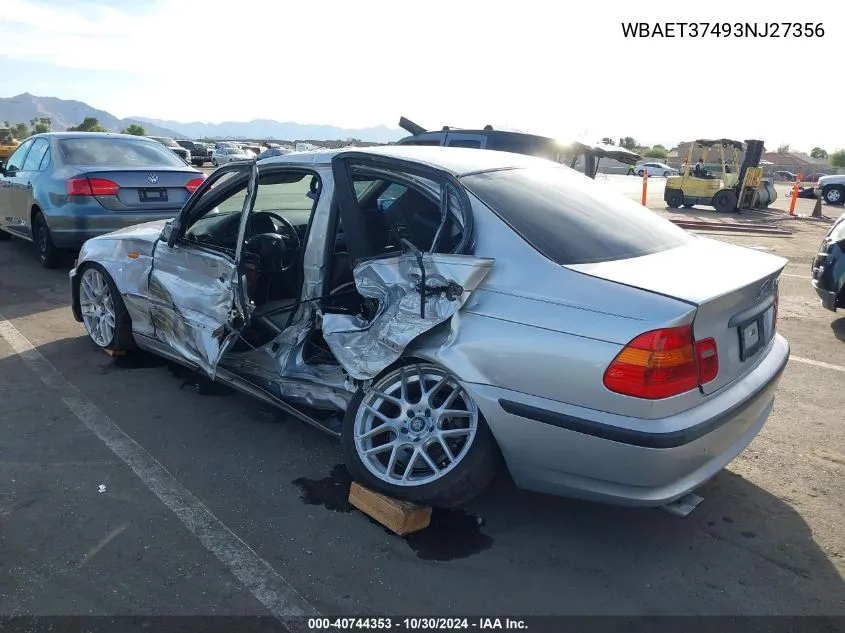 WBAET37493NJ27356 2003 BMW 3 Series 325I