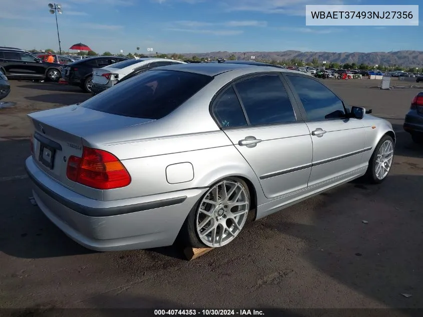 WBAET37493NJ27356 2003 BMW 3 Series 325I