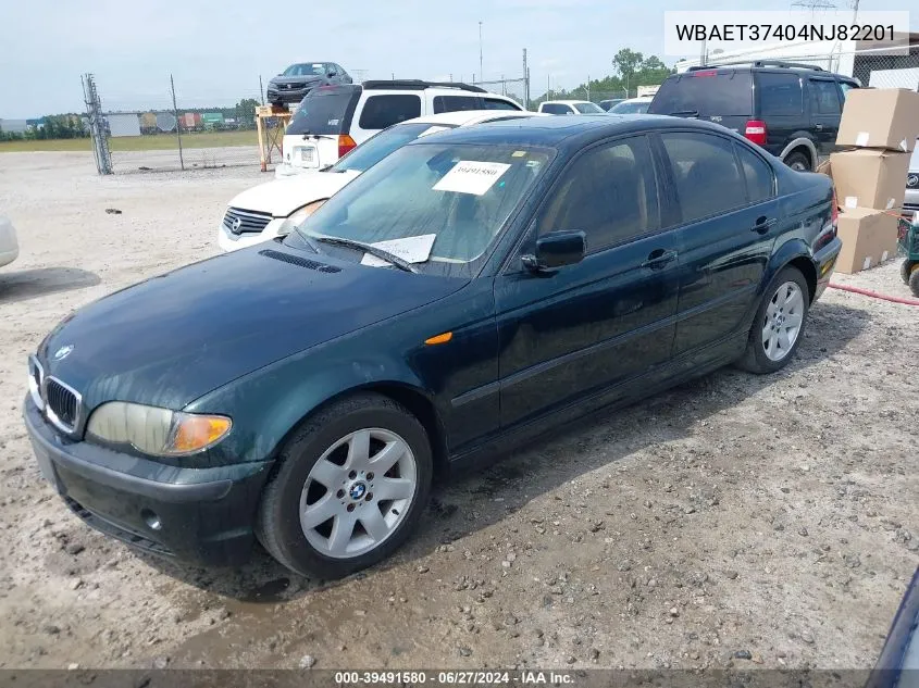 WBAET37404NJ82201 2004 BMW 325I