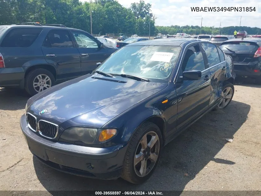 2004 BMW 330Xi VIN: WBAEW53494PN31854 Lot: 39558597