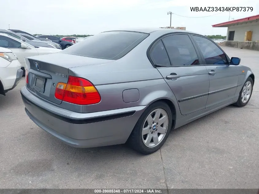 WBAAZ33434KP87379 2004 BMW 325I