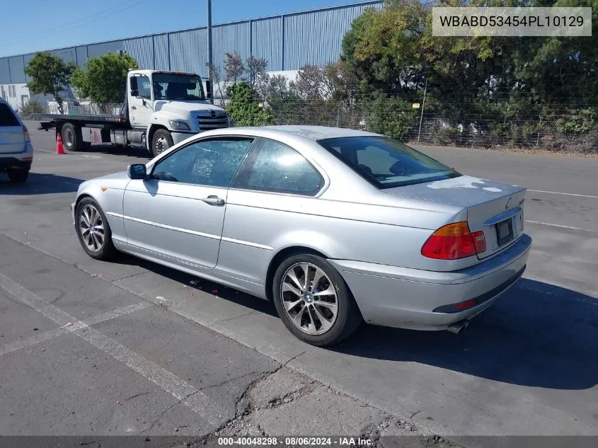 2004 BMW 330Ci VIN: WBABD53454PL10129 Lot: 40048298