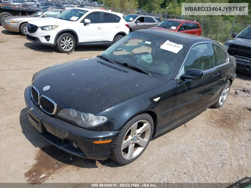 2004 BMW 325Ci VIN: WBABD33464JY97187 Lot: 40164018