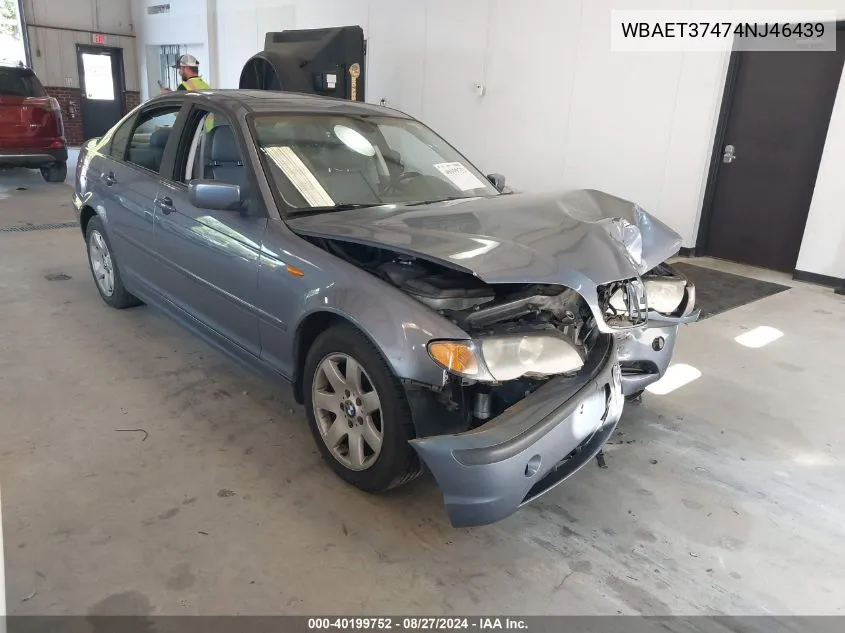 WBAET37474NJ46439 2004 BMW 325I