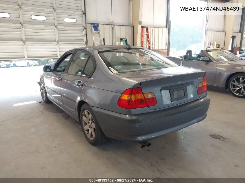 WBAET37474NJ46439 2004 BMW 325I