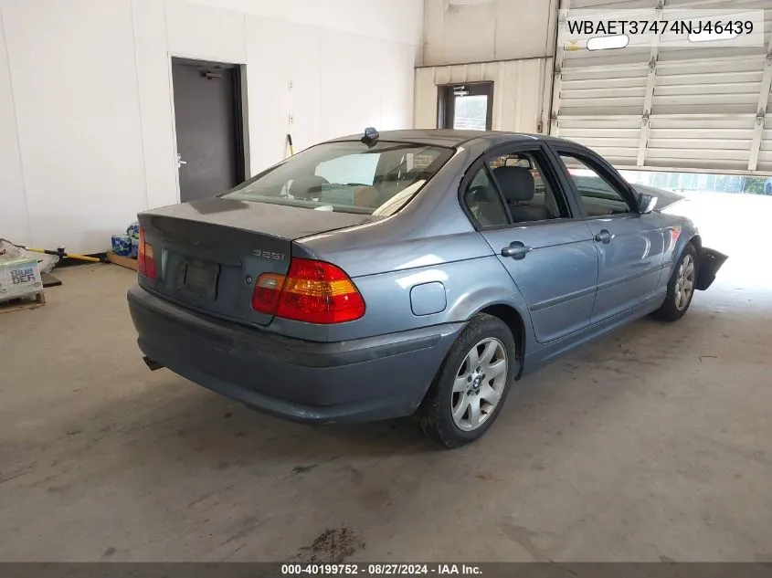 WBAET37474NJ46439 2004 BMW 325I