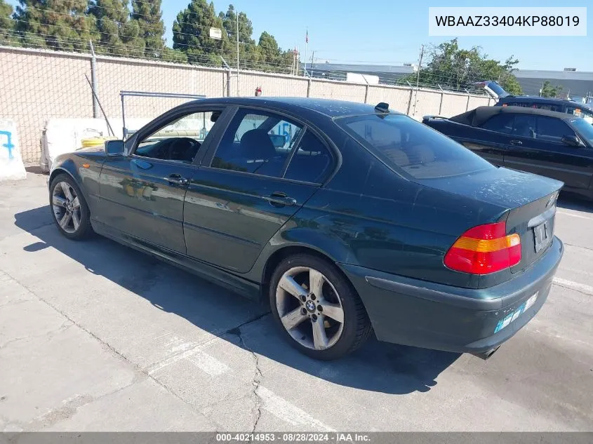 WBAAZ33404KP88019 2004 BMW 325I