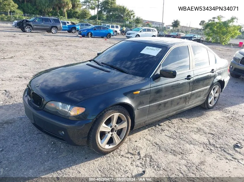 2004 BMW 330 Xi VIN: WBAEW53434PN34071 Lot: 40299477