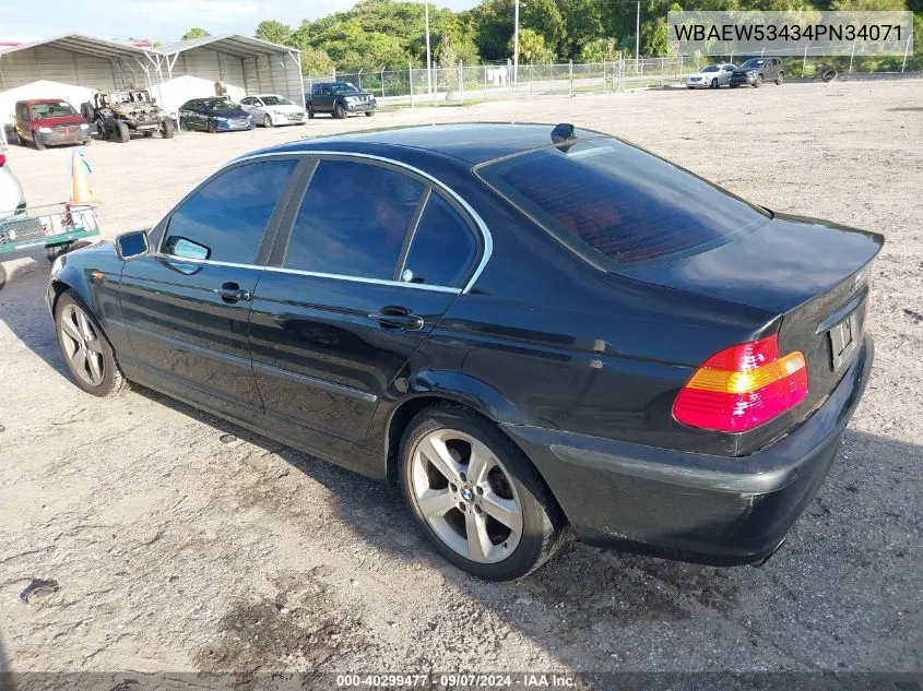 2004 BMW 330 Xi VIN: WBAEW53434PN34071 Lot: 40299477