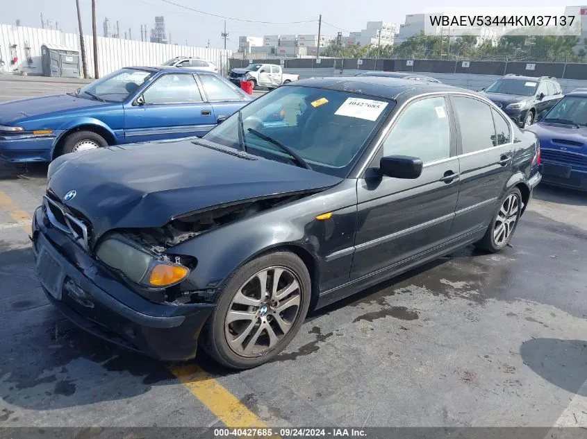 2004 BMW 330I VIN: WBAEV53444KM37137 Lot: 40427685