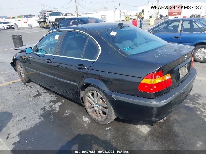 2004 BMW 330I VIN: WBAEV53444KM37137 Lot: 40427685