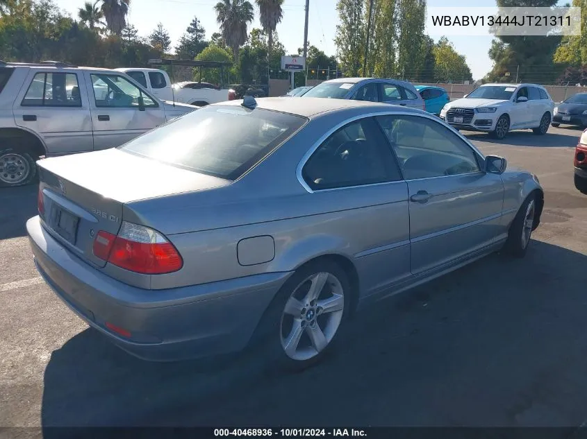 2004 BMW 325Ci VIN: WBABV13444JT21311 Lot: 40468936