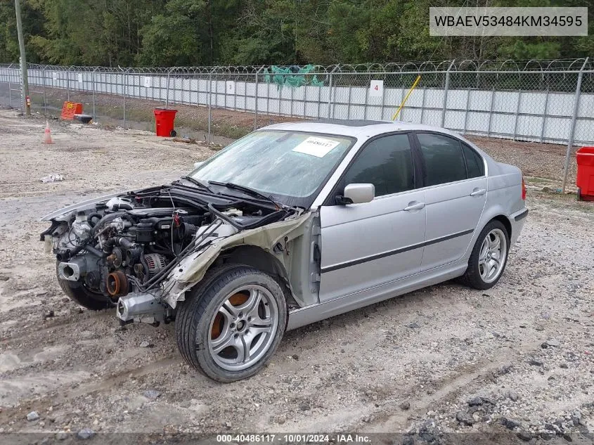 2004 BMW 330I VIN: WBAEV53484KM34595 Lot: 40486117